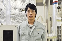 長野工業高校　環境システム科3年酒井裕矢さん